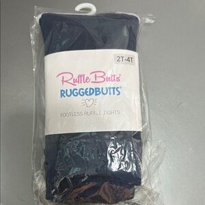 Girls 2T-4T footless ruffle tights new NWT